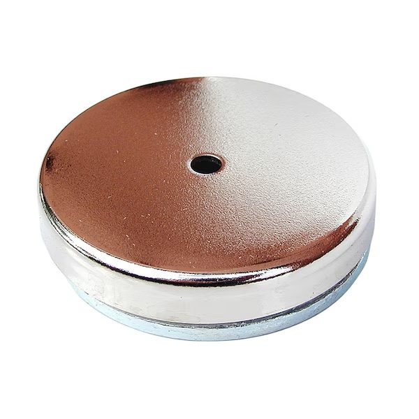 Ceramic Pot Magnet, 1.4 inch Diameter, 0.171 inch Thickness, 35.3 lb Pull Force