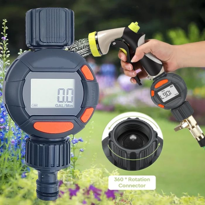 Garden Hose Digital Water Flow Meter