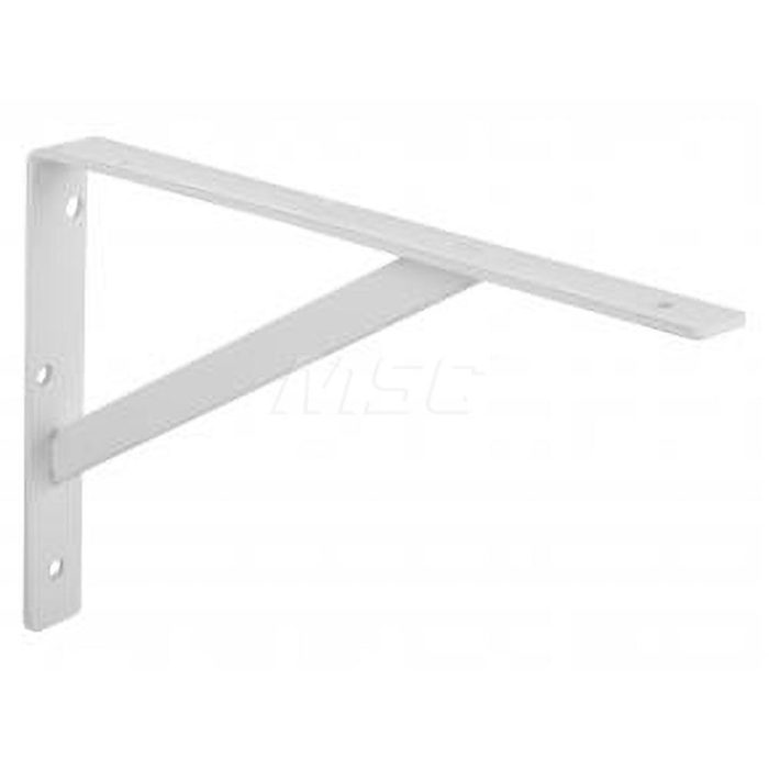 L-Bracket, 500 Lb Capacity, White Finish