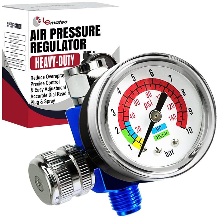 Mini Air Regulator with Pressure Gauge