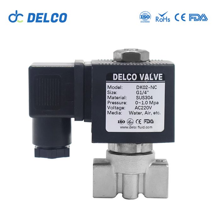 Normally Closed Stainless Steel Solenoid Valve