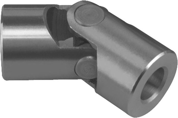 CARDAN JOINT SINGLE W. NEEDLE BEARING DIN808, REAMED HOLE WITHOUT SLOT