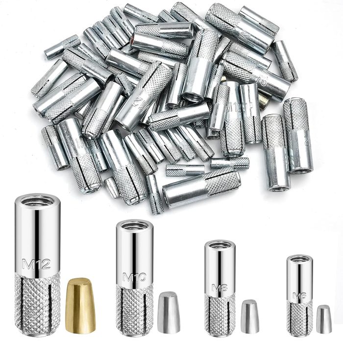 Concrete Anchors, Zinc-Plated Carbon Steel Drop in Anchors, Expansion Bolts