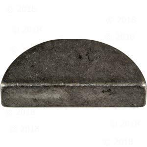 Steel Round Head Zinc Finish Woodruff Key #15