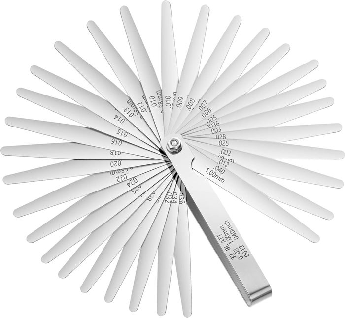 25-Blade Long Feeler Gauge Set