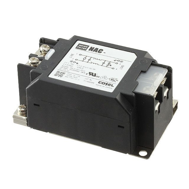 Single Phase EMC/EMI Line Filter, 10A 250V Single Stage Terminal Block