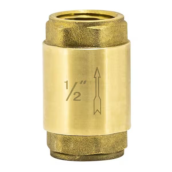 1/2 Inch Brass Check Valve, 1/2 inch Male