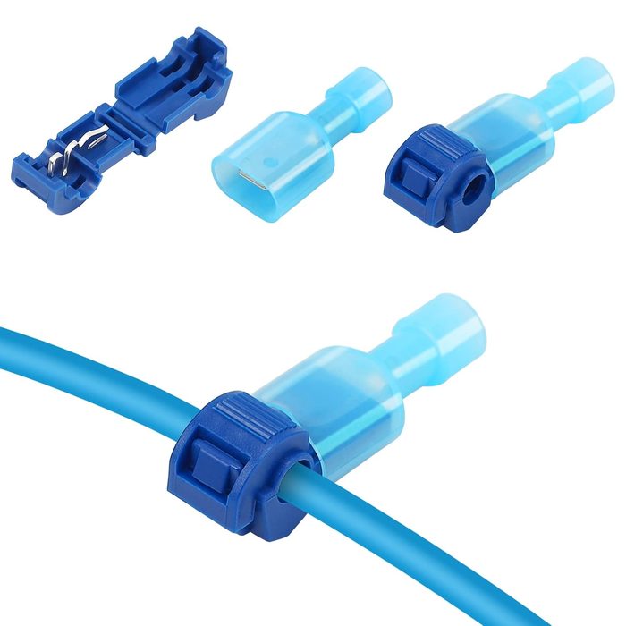Blue Nylon Insulated Quick Connect Male Disconnect Terminal