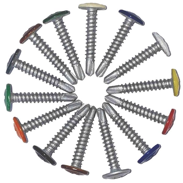 #12-14 x 3/4 6 Lobe Pan Self Tapping Screw Type B, Fully Threaded