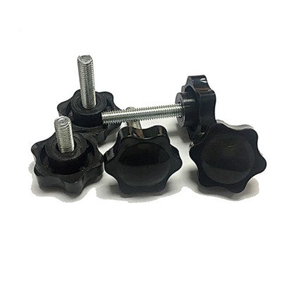 Plastic Black Rosette Thumb Screws Knobs Bolt Star Knob Thumbscrews M5 M6 M8