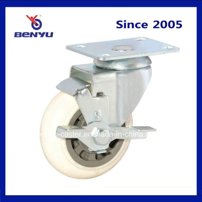European Type Elastic Nylon Locking Casters