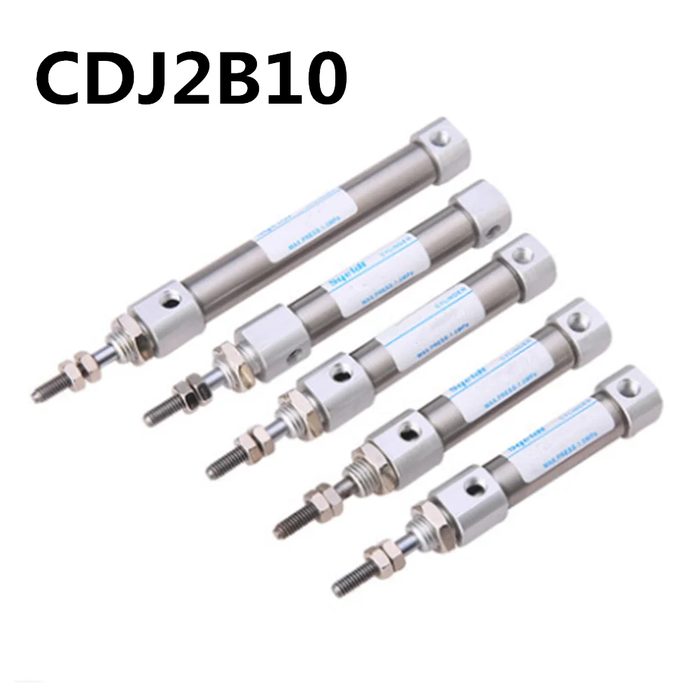 Double Acting Pneumatic Air Cylinder Mini CDJ2B Type Single Rod