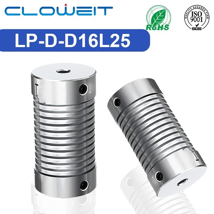 Aluminum Encoder Shaft Rigid Coupling, 3-8mm bore diameter