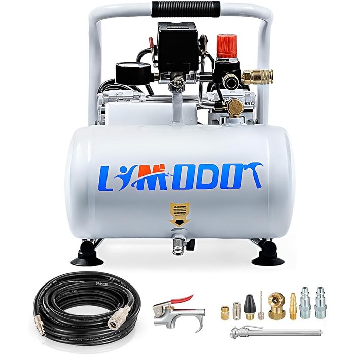 Quiet Oil-Free Electric Air Compressor, 68 dB, 1 Gallon