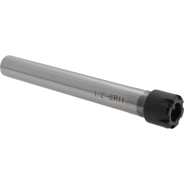 ER11 Collet Chuck, 1/2" Shank Dia, Straight Shank