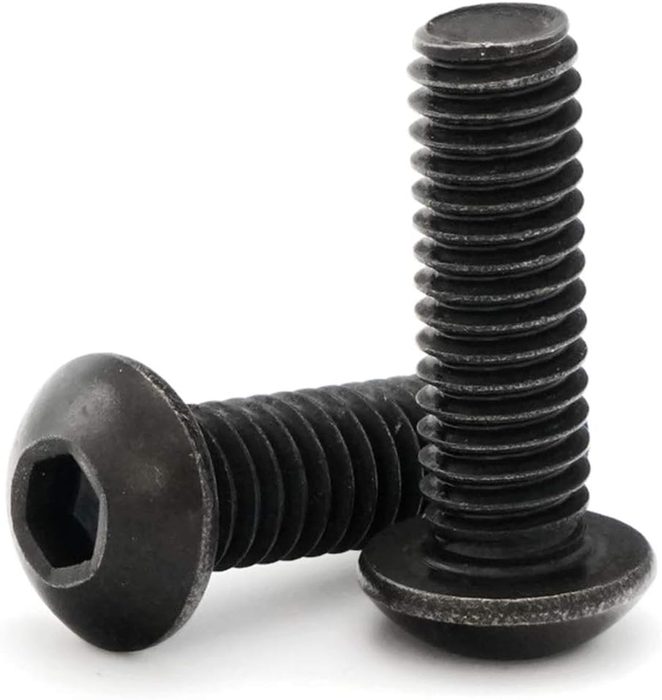 1/4-20 x 5/8 Black Oxide Button Head Socket Cap Screw
