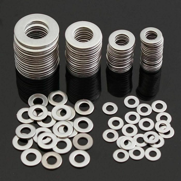 304/316 Stainless Steel Flat Washers Corrosion Resistant Metal Shim Washers