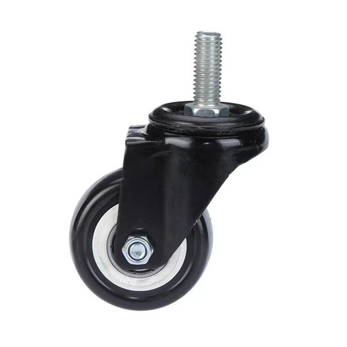 2 Inch Swivel Threaded Stem Casters with Locking Brakes