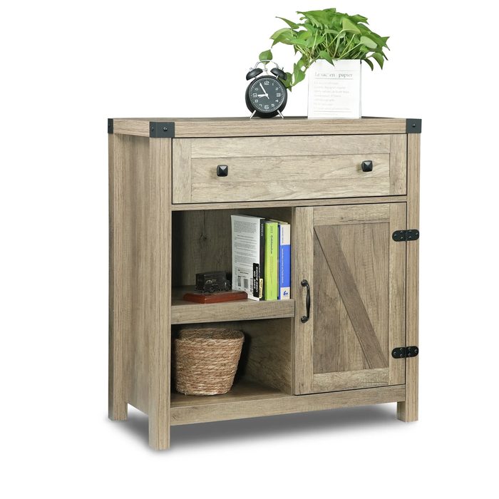 One Door and Drawer Cabinet