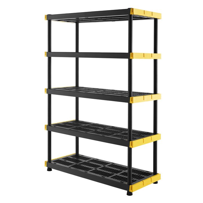 5 Tier Plastic Shelf Storage Rack Shelving Unit