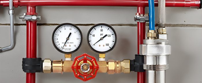 Dual Water Gauge - Pressure (PSI) and Flow (GPM)