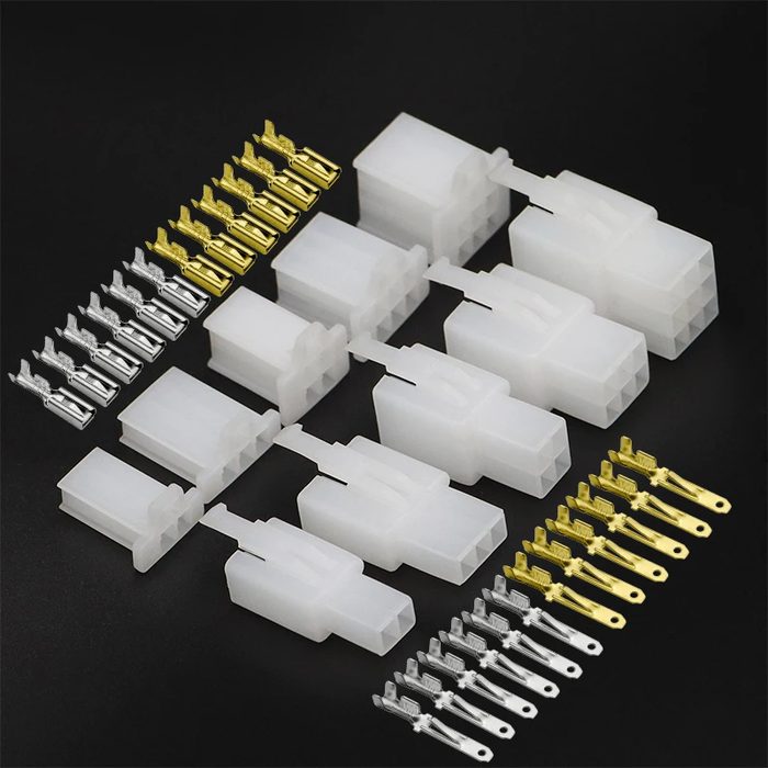 2.8mm Pitch Male and Female Automotive Electrical Wire Connectors