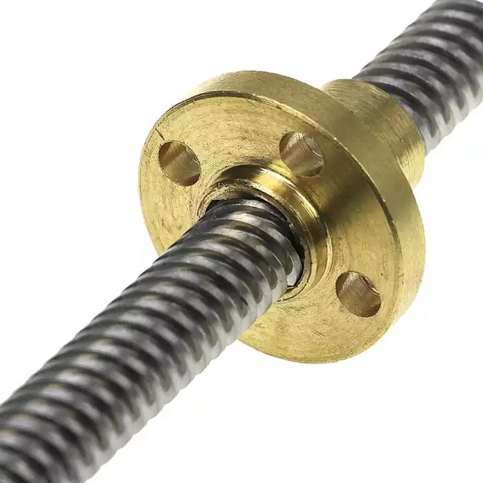 T12 Lead 2 Square Thread Rod 1000mm Trapezoidal Rolled Screw