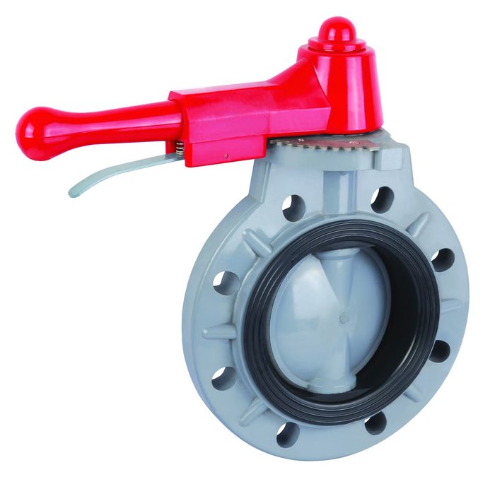 Plastic Hand Wheel Type Butterfly Valve