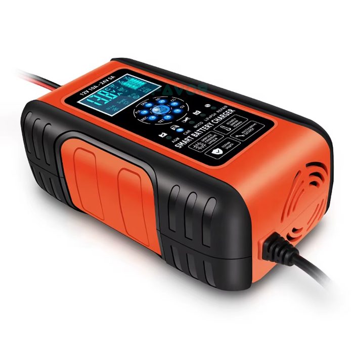 10-Amp Battery Charger, 12V/10A 24V/5A Smart Automatic