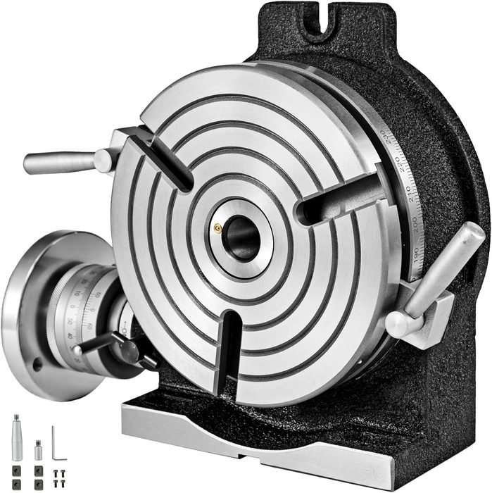 8 Inch/200 MM Horizontal Vertical Rotary Table 3-Slot MT-3