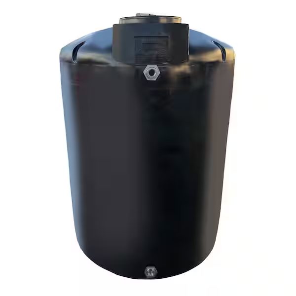 500 Gallon Above Ground Water Storage Tank Black