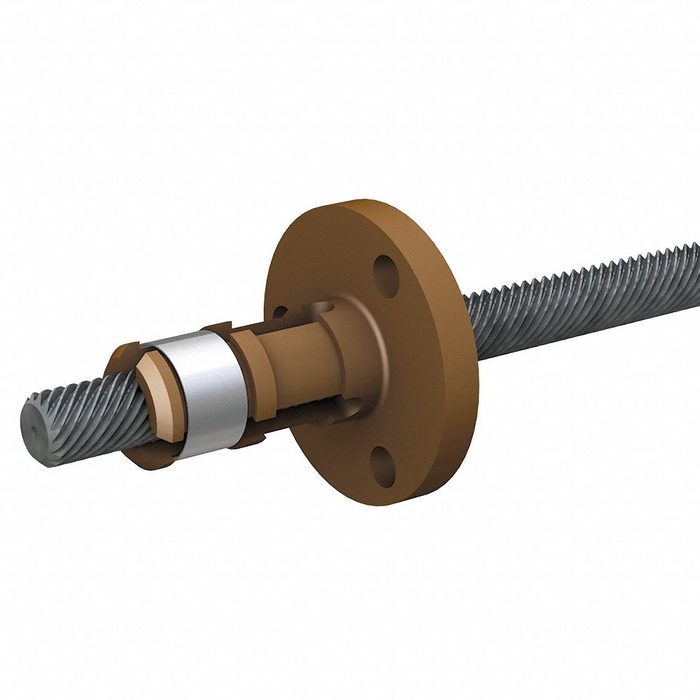 Precision Lead Screw and Nut Assembly, Lead: 0.200, Travel: 10”