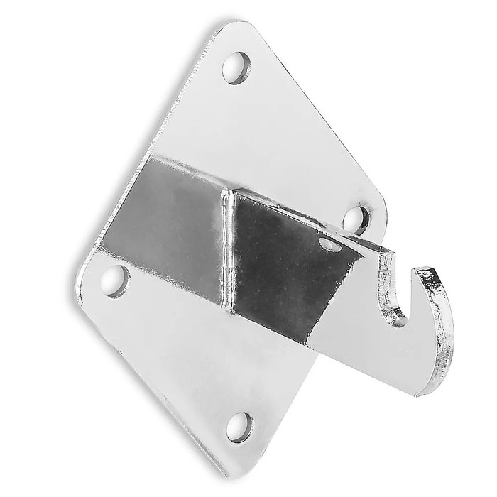 Wall Mount Bracket for Gridwall Panel, Chrome
