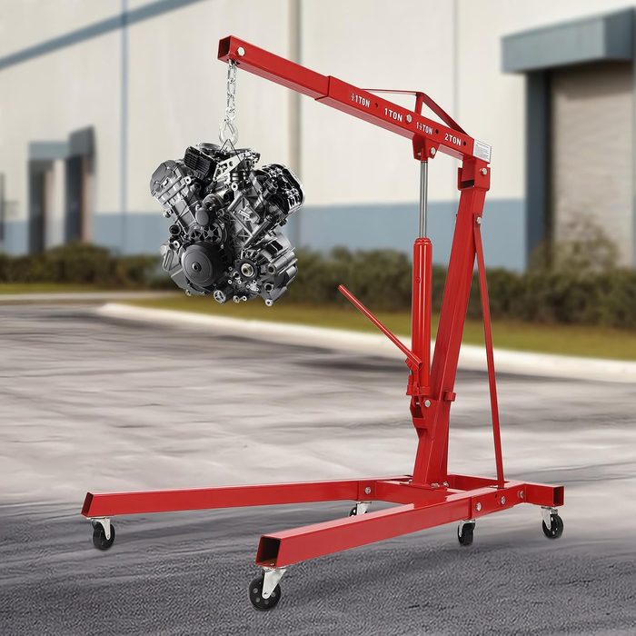 Folding Engine Hoist Cherry Picker Shop Crane