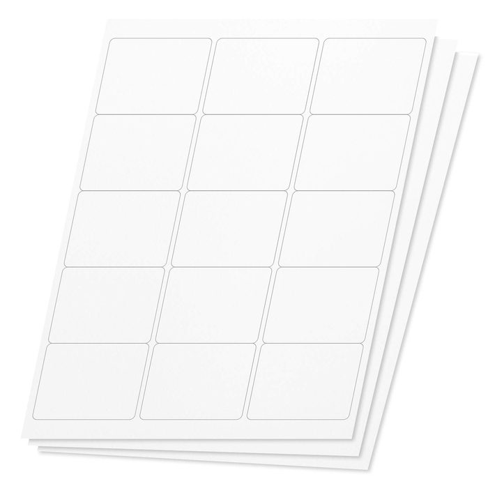 2" x 2-5/8" White Durable ID Labels