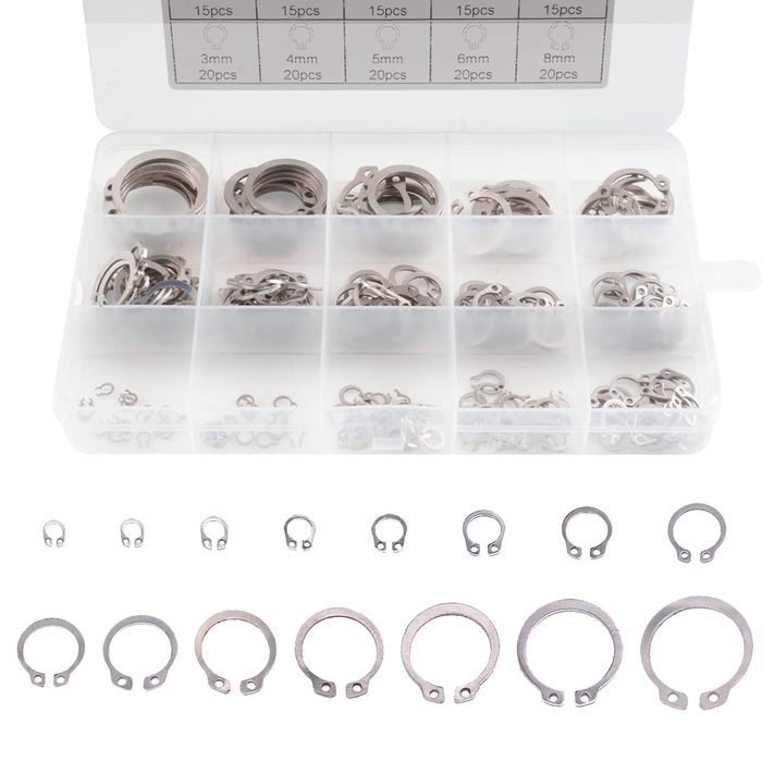 3/8" Stainless Steel External Retaining Ring