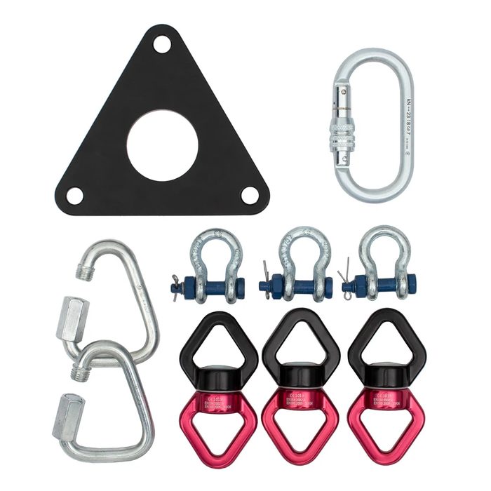 Twist-Free Aerial Straps Loop Rigging Hardware Set