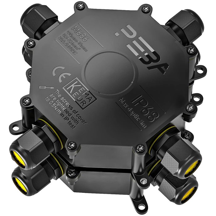 Waterproof Outdoor Wiring Round Electrical Enclosure IP68 Junction Box