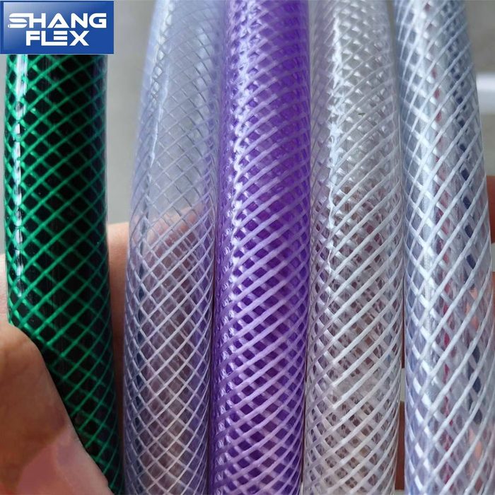 Flexible Clear Braided Light Duty PVC Tubing Hose