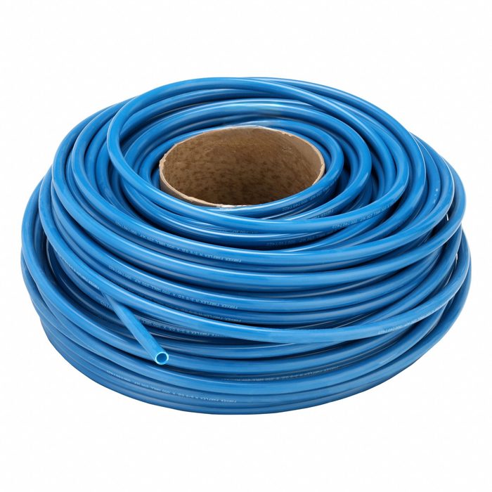 4mm OD Nylon Tubing Blue Color 100' Roll