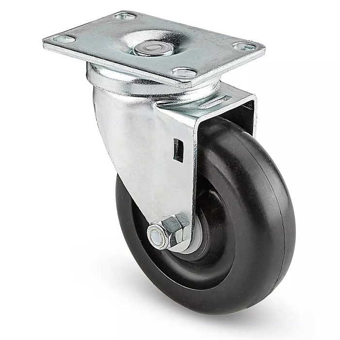 Standard Polyolefin Caster - Swivel, 4 x 1 1/4"