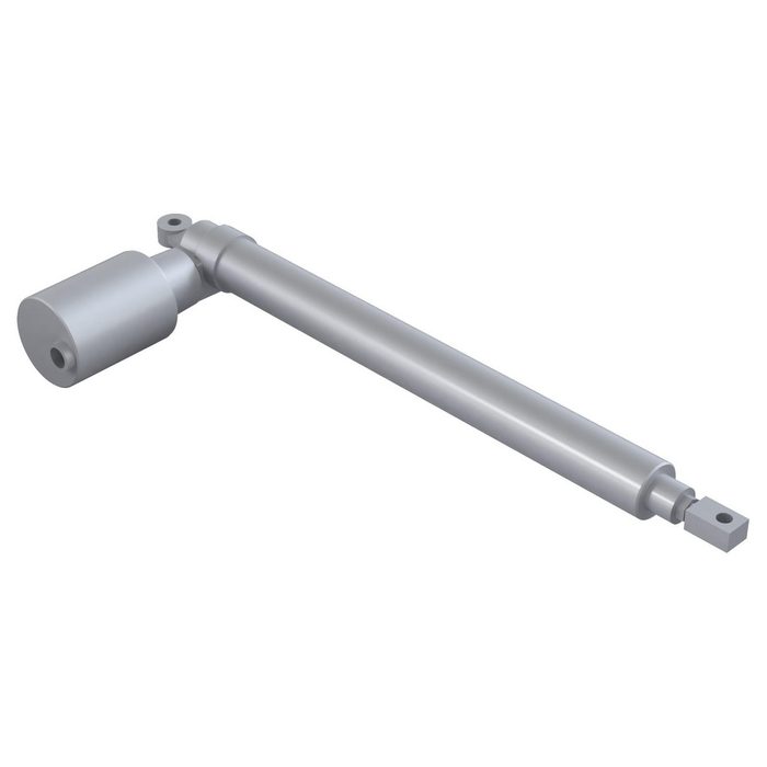 Linear Electromechanical Actuator with Slip Clutch, 18" Stroke, 25% Duty Cycle, 12V DC Input, 0.43"/sec, 1500 lb Capacity