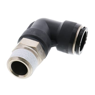 Self-Align Swivel Elbow Fitting