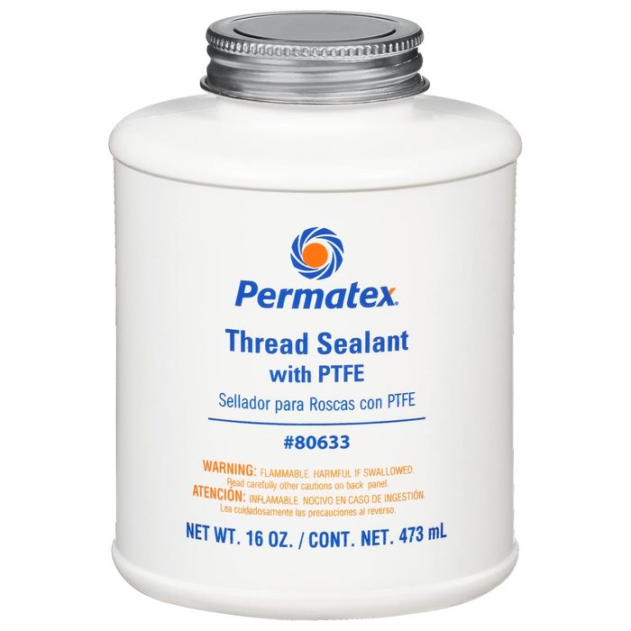 Thread Sealant with PTFE, 16 oz., red