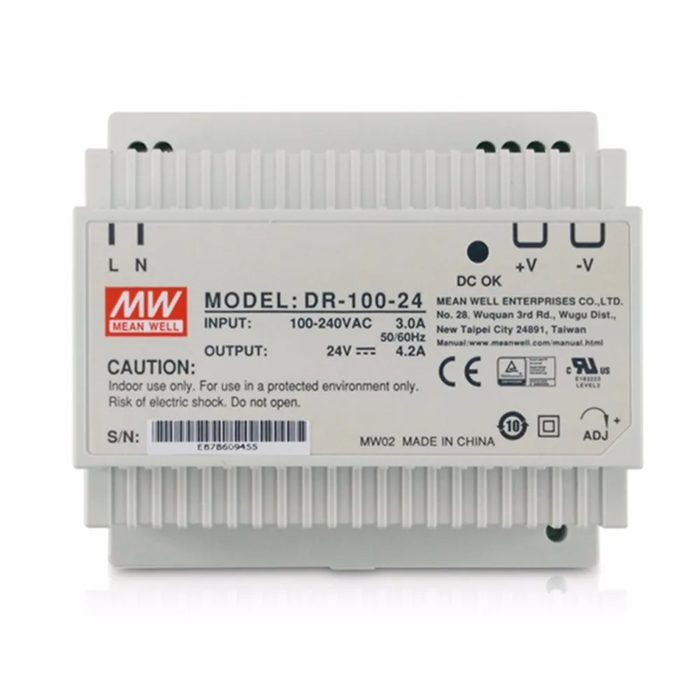 DR-100-24 DIN Rail Power Supply