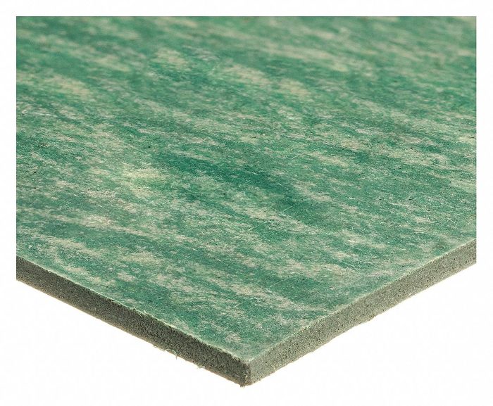 Aramid Fiber/Buna-N Gasket Sheet 60" W x 5 ft L x 1/32" Thk Green