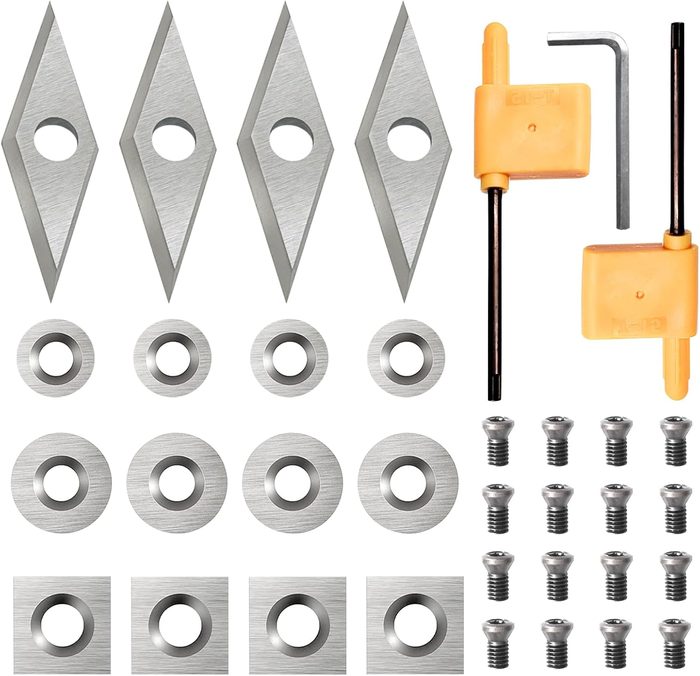 Tungsten Carbide Cutter Insert Set for Wood Lathe Tools