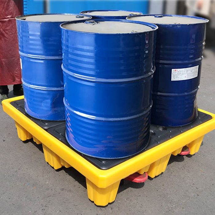 Heavy Duty HDPE 4 Drums Spill Containment Pallet IBC