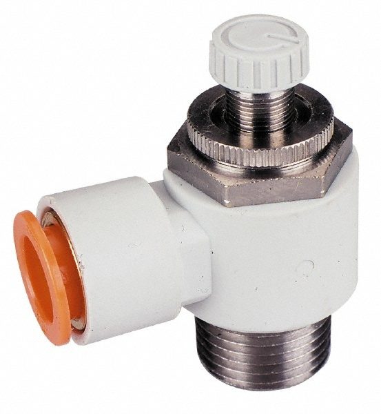 Offset Inline Flow Control Valve, Tube x MNPT
