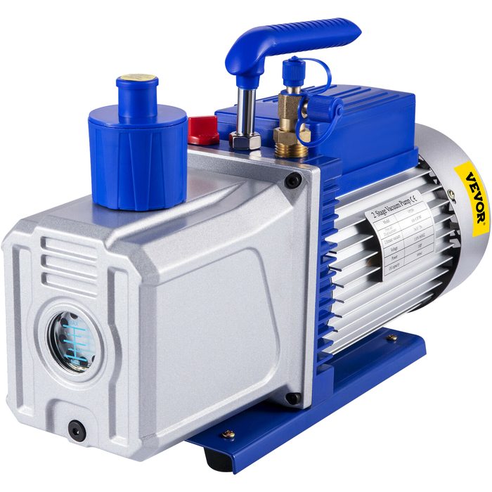 1HP Vane Vacuum Pump, Two Stage 12CFM
